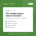 The Healthy Habits Starter Checklist (Free Download)
