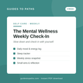 The Mental Wellness Weekly Check-In (Free Download)