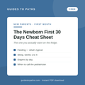 The Newborn First 30 Days Cheat Sheet (Free Download)