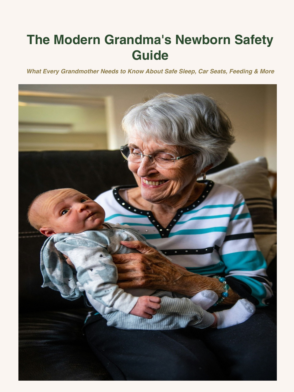 The Modern Grandma's Newborn Safety Guide PDF cover