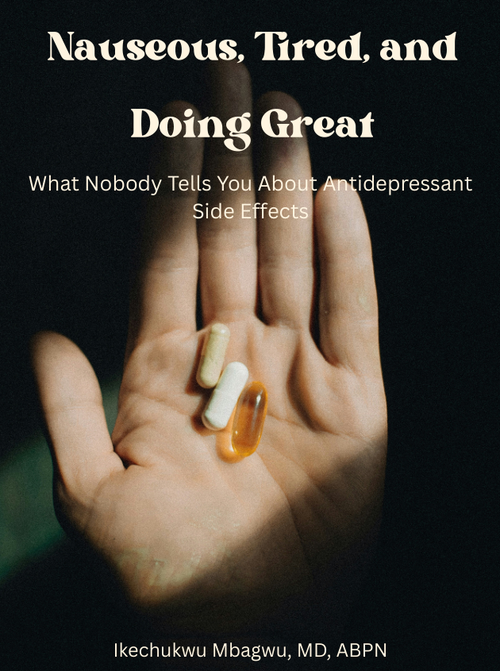 Starting an antidepressant side effects PDF guide cover